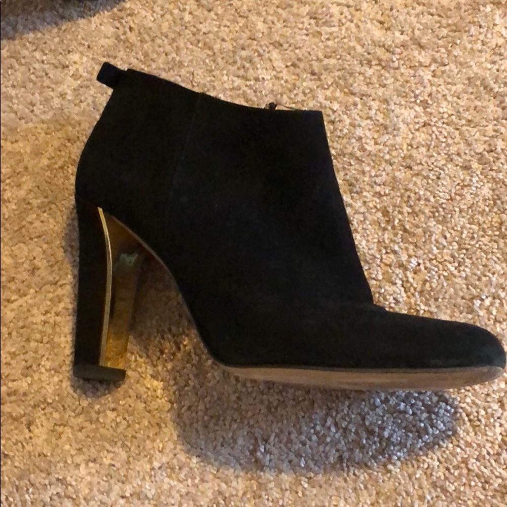 Kate Spade suede black booties
